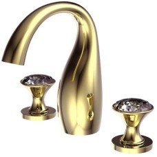 Смеситель для раковины с донным клапаном Bravat Swan F24287G-ENG