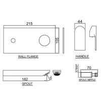 Смеситель для раковины без донного клапана Jaquar Lyric LYR-CHR-38233K