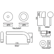 Смеситель для раковины без донного клапана Jaquar Florentine FLR-CHR-5231K