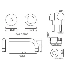 Смеситель для раковины без донного клапана Jaquar Solo SOL-CHR-6231K