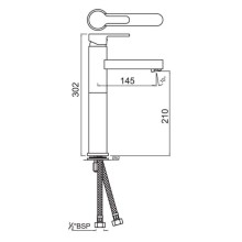 Смеситель для раковины без донного клапана Jaquar Fusion FUS-CHR-29005NB
