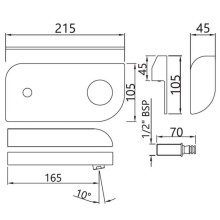Смеситель для раковины без донного клапана Jaquar Alive ALI-CHR-85233K