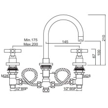 Смеситель для раковины без донного клапана Jaquar Solo SOL-CHR-6189