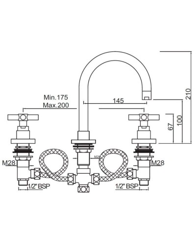 Смеситель для раковины без донного клапана Jaquar Solo SOL-CHR-6189