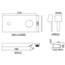 Смеситель для раковины без донного клапана Jaquar D'Arc DRC-CHR-37233K