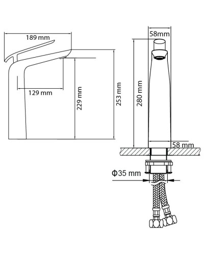 Смеситель для раковины Timo Olivia 3111/00F