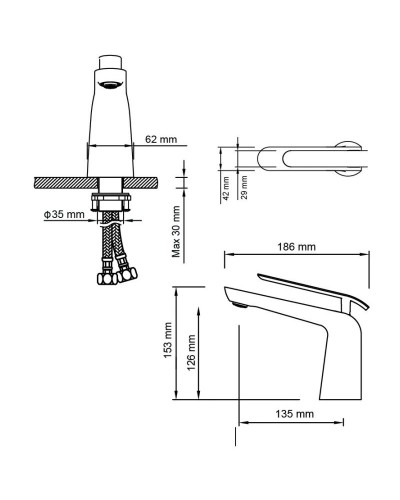 Смеситель для раковины Timo Olivia 3161/00F
