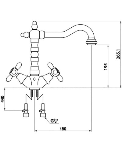 Смеситель для раковины Timo Nelson 0143/02FK