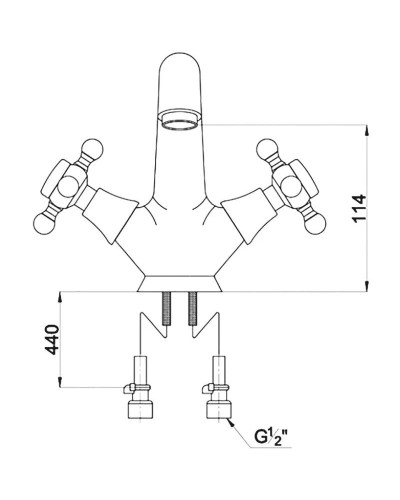 Смеситель для раковины Timo Nelson 1911F chrome