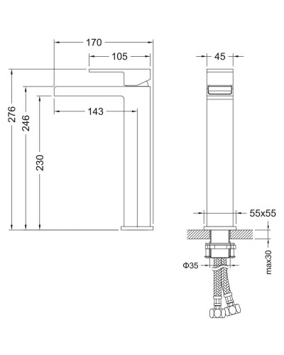 Смеситель для раковины Timo Selene 2111/00F