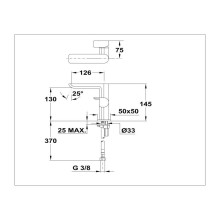 Смеситель для раковины без донного клапана Teka Formentera 623860210