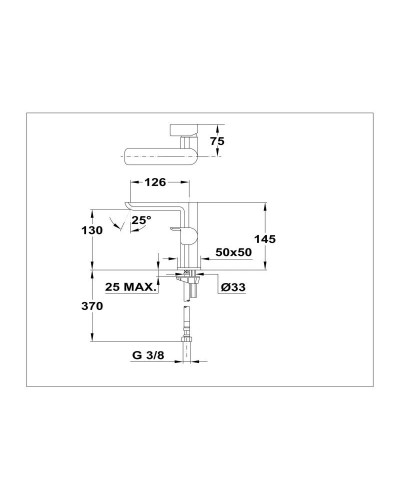 Смеситель для раковины без донного клапана Teka Formentera 623860210