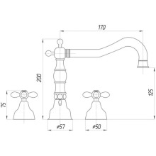 Смеситель для раковины Migliore Princeton Plus ML.PRP-8012.CRDO
