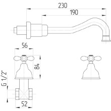 Смеситель для раковины Migliore Princeton Plus ML.PRP-8069.DO