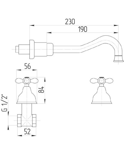 Смеситель для раковины Migliore Princeton Plus ML.PRP-8069.DO