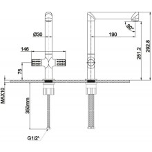 Смеситель для раковины без донного клапана BelBagno Impulso IMP-LMC-CRM