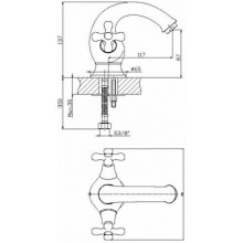 Смеситель для раковины без донного клапана Orange Gracia M20-021cr