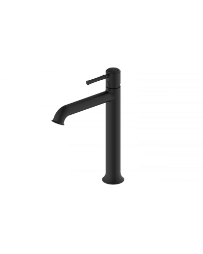 Смеситель для раковины высокий Wonzon & Woghand, Черный матовый (WW-88019073-MB)