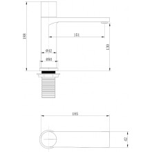 Смеситель для раковины Abber Rund AF8710 Хром