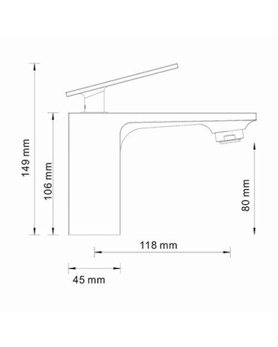Смеситель для раковины WasserKRAFT Alme 1503 Хром