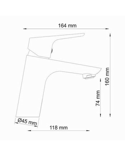 Смеситель для раковины WasserKRAFT Lippe 4503 Хром