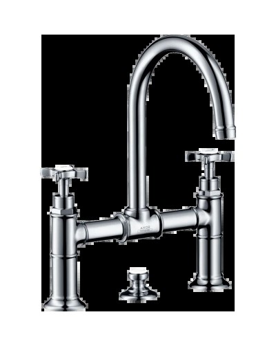 Смеситель для раковины с двумя рукоятками и сливным гарнитуром Axor Montreux 16510000