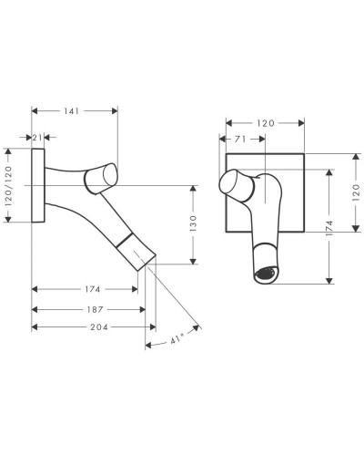 Смеситель для раковины Axor Starck Organic 12015000