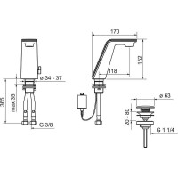 Смеситель для раковины Oras Alessi 8710F Хром