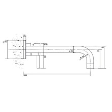 Смеситель для раковины без донного клапана Kerasan Artwork 756098