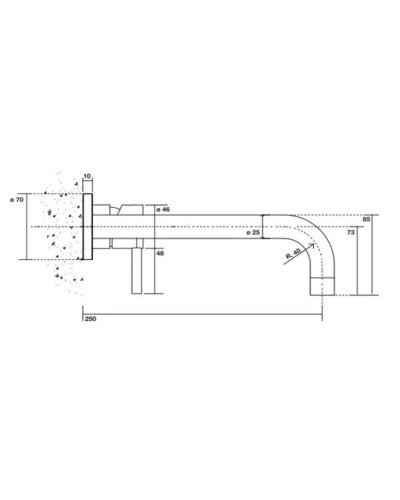 Смеситель для раковины без донного клапана Kerasan Artwork 756098
