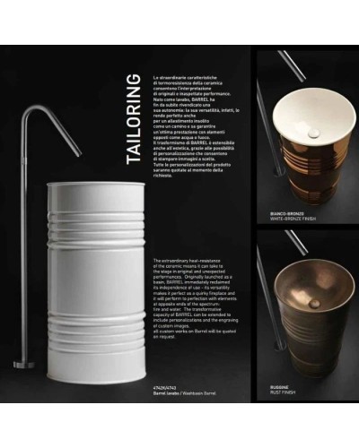 Смеситель напольный для раковины без донного клапана Kerasan Artwork 756198 NEW