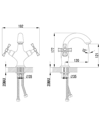 Смеситель для раковины Lemark Benefit LM2506C Хром