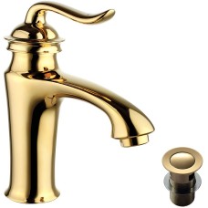 Смеситель для раковины Lemark Brava LM4706G Золото