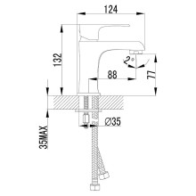 Смеситель для раковины Lemark Plus Factor LM1606C Хром