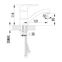 Смеситель для раковины Lemark Pramen LM3307C Хром
