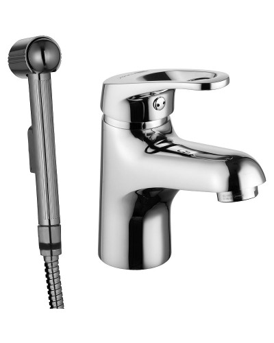 Смеситель для раковины Lemark Omega LM3116C с гигиеническим душем Хром