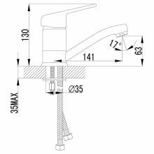 Смеситель для раковины Lemark Luna LM4107C Хром