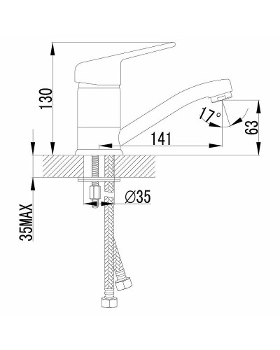 Смеситель для раковины Lemark Luna LM4107C Хром