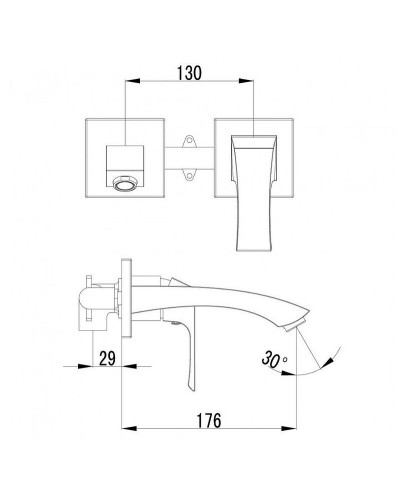 Смеситель для раковины Lemark Unit LM4526C Хром