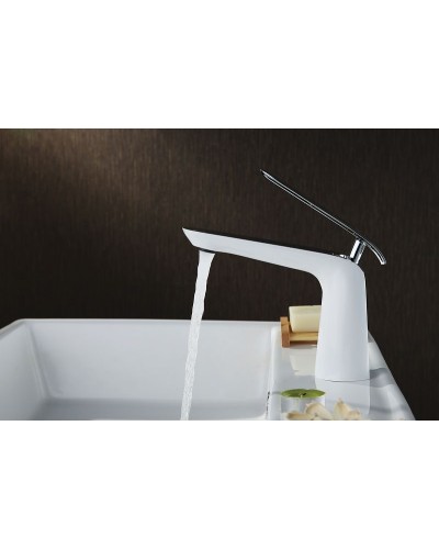 Смеситель для раковины Lemark Melange LM4906CW Хром Белый