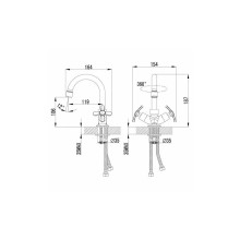 Смеситель для раковины Lemark Partner LM6547C Хром