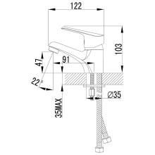 Смеситель для раковины Lemark Partner LM6556C Хром