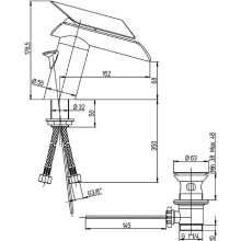Смеситель для раковины Paini Morgana 73PW211LH Никель Светлый дуб