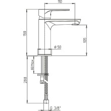 Смеситель для раковины Paini Flat KK KKCR205LMKM Хром