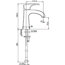 Смеситель для раковины Paini Angel ANCR205LMKM Хром