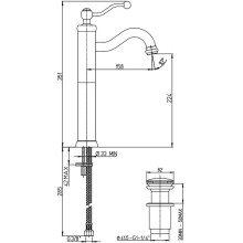 Смеситель для раковины Paini Duomo 88CR211LLSSR Хром