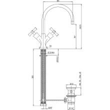 Смеситель для раковины Paini Elix 85CR250LMKM Хром