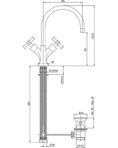 Смеситель для раковины Paini Elix 85CR250LMKM Хром