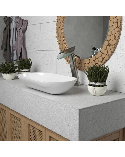 Смеситель для раковины Paini Morgana 73PW205VRLL Никель Стекло