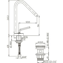 Смеситель для раковины Paini Pixel new 81CR211NEWKM Хром
